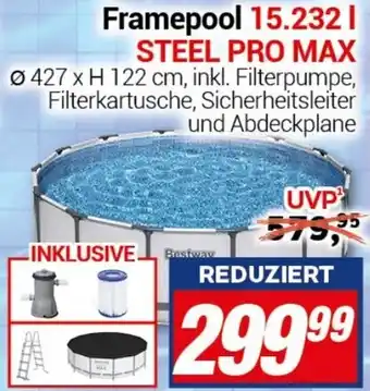 CENTERSHOP Bestway Framepool 15.232 L STEEL PRO MAX Angebot