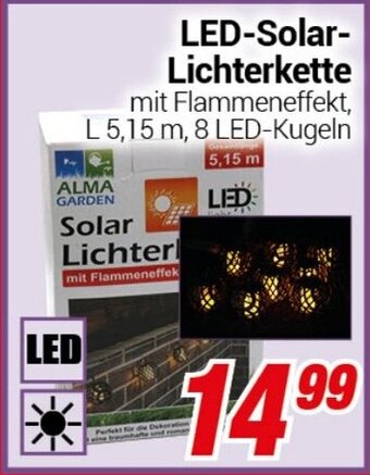 CENTERSHOP LED-Solar-Lichterkette Angebot