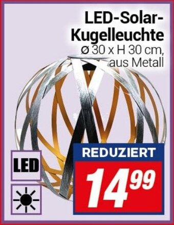 CENTERSHOP LED-Solar-Kugelleuchte Angebot