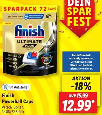 Lidl Finish Powerball Caps 88/72 Stück Angebot