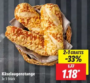 Lidl Käselaugenstange 3 Stück Angebot