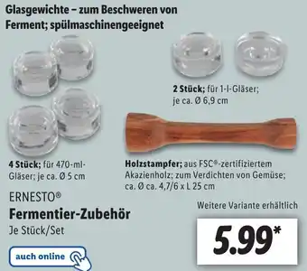 Lidl ERNESTOⓇ Fermentier-Zubehör Angebot