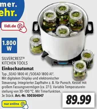 Lidl SILVERCRESTⓇ KITCHEN TOOLS Einkochautomat Angebot