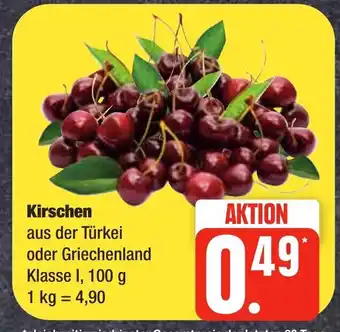 Edeka Frischemarkt Kirschen aus der Türkei oder Griechenland Klasse I, 100 g Angebot