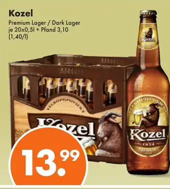 Trink und Spare Kozel 20 x 0,5 l Angebot