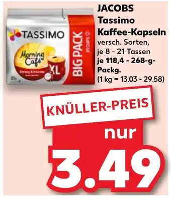 Kaufland JACOBS Tassimo Kaffee-Kapseln je 118,4-268-g-Packg. Angebot