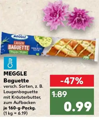 Kaufland MEGGLE Baguette  je 160-g-Packg. Angebot