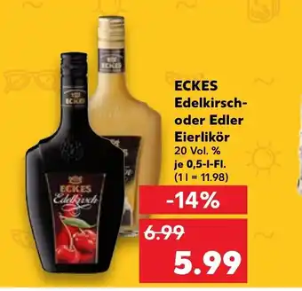 Kaufland ECKES Edelkirsch- oder Edler Eierlikör je 0,5 L Angebot