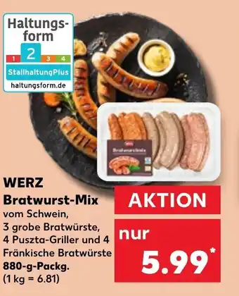 Kaufland WERZ Bratwurst-Mix 880 g Angebot