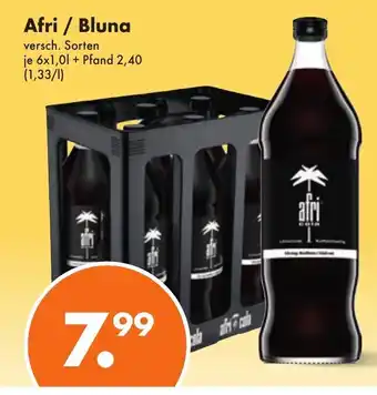 Trink und Spare Afri / Bluna 6 x 1,0 l Angebot