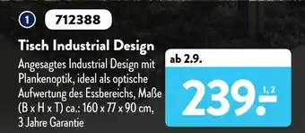 Aldi Süd Tisch Industrial Design Angebot