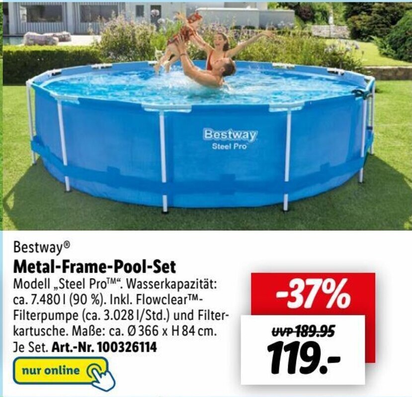 Bestway® MetalFramePoolSet Angebot bei Lidl
