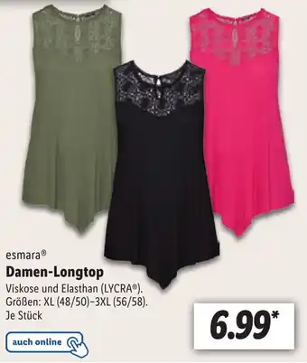 Lidl esmara® Damen-Longtop XL Angebot