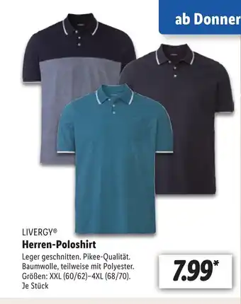 Lidl LIVERGY® Herren-Poloshirt XXL Angebot