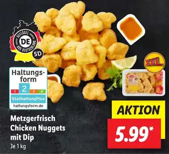 Lidl Metzgerfrisch Chicken Nuggets mit Dip Je 1 kg Angebot