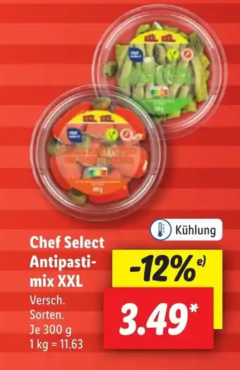 Lidl Chef Select Antipasti-mix XXL 300 g Angebot