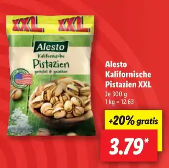 Lidl Alesto Kalifornische Pistazien XXL 300 g Angebot