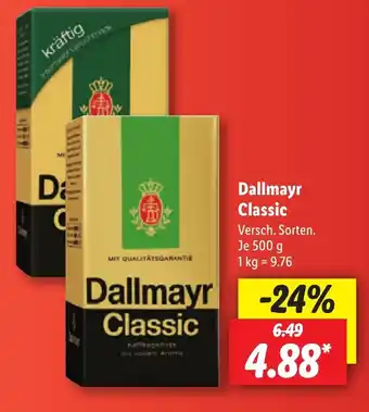 Lidl Dallmayr Classic 500 g Angebot