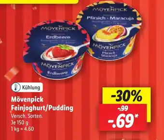 Lidl Mövenpick Feinjoghurt/Pudding 150 g Angebot