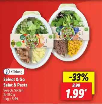 Lidl Select & Go Salat & Pasta 350 g Angebot