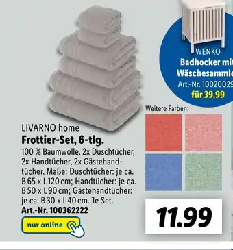 Lidl LIVARNO home Frottier-Set, 6-tlg. Angebot