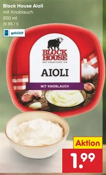 Netto Marken-Discount Block House Aioli mit Knoblauch Angebot