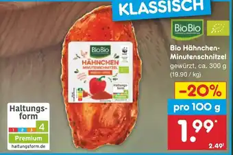 Netto Marken-Discount Bio Hähnchen-Minutenschnitzel ca. 300 g Angebot