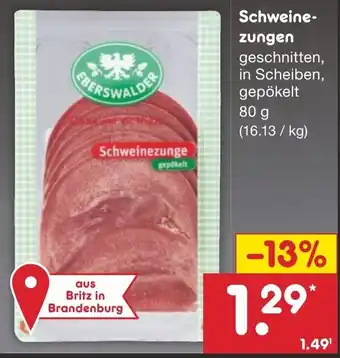 Netto Marken-Discount Schweine-zungen 80 g Angebot