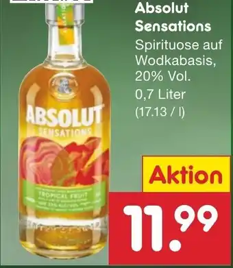 Netto Marken-Discount Absolut Sensations 0,7 Liter Angebot