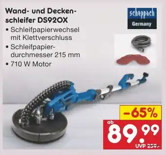 Netto Marken-Discount Wand- und Decken-schleifer DS920X Angebot