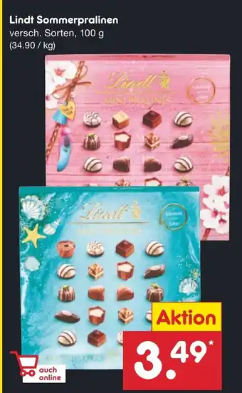 Netto Marken-Discount Lindt Sommerpralinen 100 g Angebot