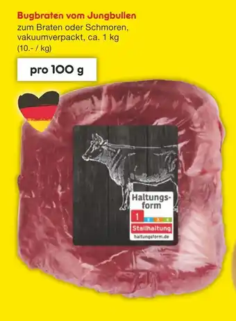 Netto Marken-Discount Bugbraten vom Jungbullen 1 kg Angebot