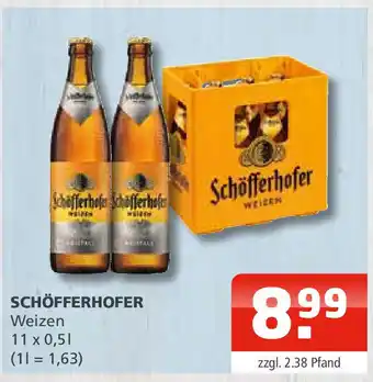 Getränke Oase SCHÖFFERHOFER Weizen 11*500ml Angebot