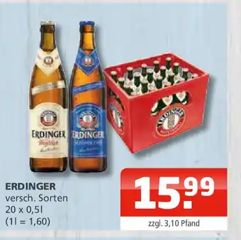 Getränke Oase ERDINGER versch. Sorten 20 x 0,5L Angebot