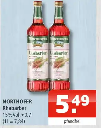 Getränke Oase NORTHOFER Rhabarber 15% Vol. 0,7L Angebot