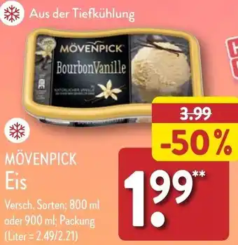 Aldi Nord MÖVENPICK Eis 800 ml oder 900 ml Angebot