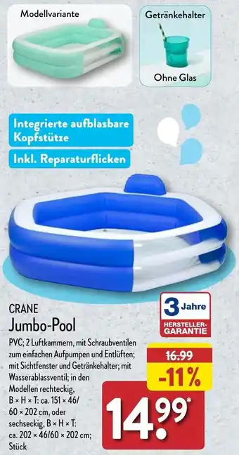 Aldi Nord CRANE Jumbo-Pool Angebot