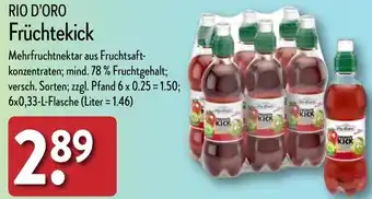 Aldi Nord RIO D'ORO Früchtekick 6x0,33 L Flasche Angebot