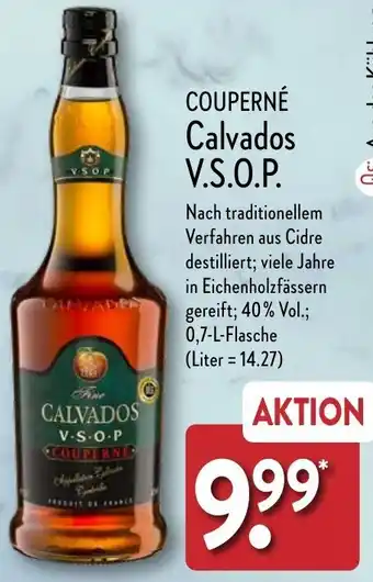 Aldi Nord COUPERNÉ Calvados V.S.O.P. 0,7 L Flasche Angebot