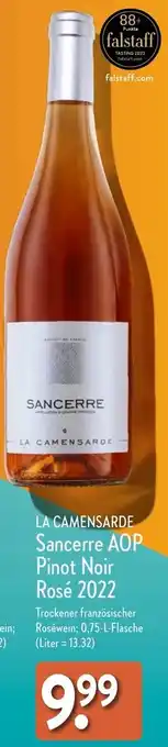 Aldi Nord LA CAMENSARDE Sancerre AOP Pinot Noir Rosé 2022 Angebot