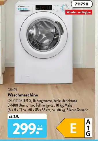 Aldi Süd Candy Waschmaschine Angebot