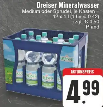 EDEKA Vogl Dreiser Mineralwasser 12x1 L Angebot