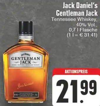 EDEKA Vogl Jack Daniel's Gentleman Jack Tennessee Whiskey 0,7 L Flasche Angebot