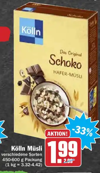 Hit Kölln Müsli 450-600g Angebot