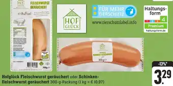 Gebauer's Hofglück Fleischwurst geräuchert oder Schinken-fleischwurst geräuchert 300-g-Packung Angebot