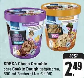 Gebauer's EDEKA Choco Crumble oder Cookie Dough 500-ml-Becher Angebot