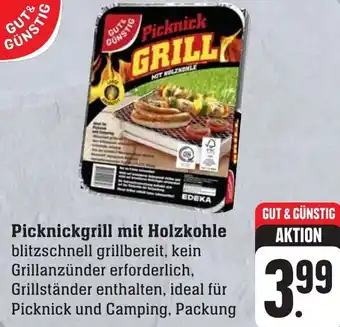 Gebauer's GUT& GÜNSTIG Picknickgrill mit Holzkohle Angebot