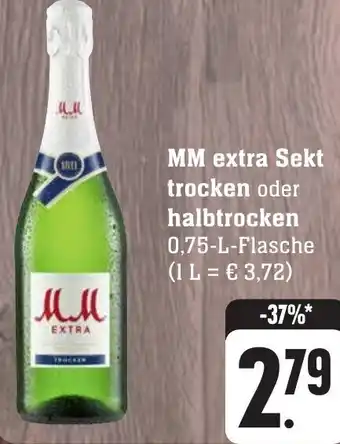 Gebauer's MM extra Sekt trocken oder halbtrocken 0,75-L-Flasche Angebot