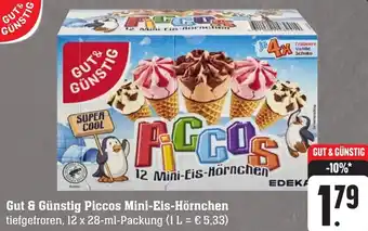 Gebauer's Gut & Günstig Piccos Mini-Eis-Hörnchen 12 x 28-ml-Packung Angebot