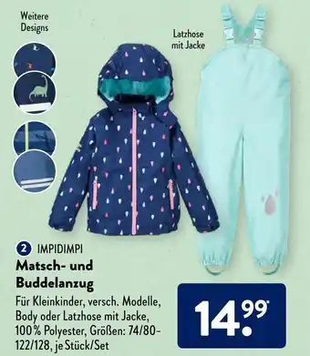 Aldi Süd Impidimpi Matsch und Buddelanzug Angebot